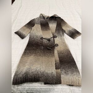 Gradient Knit Toggle Sweater